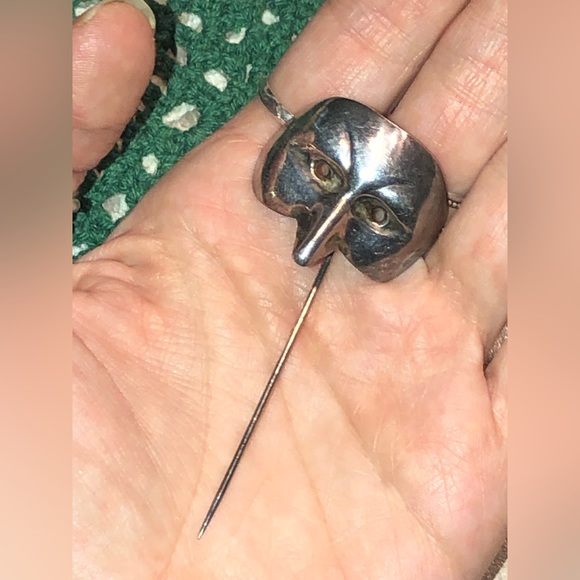 Unique Vintage Sterling Silver Stick Pin - Picture 3 of 9